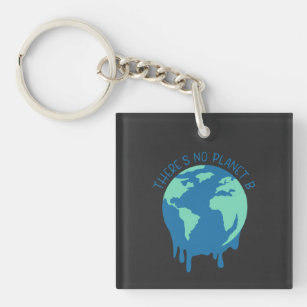 There's No Plan B Earth Day  Key Ring