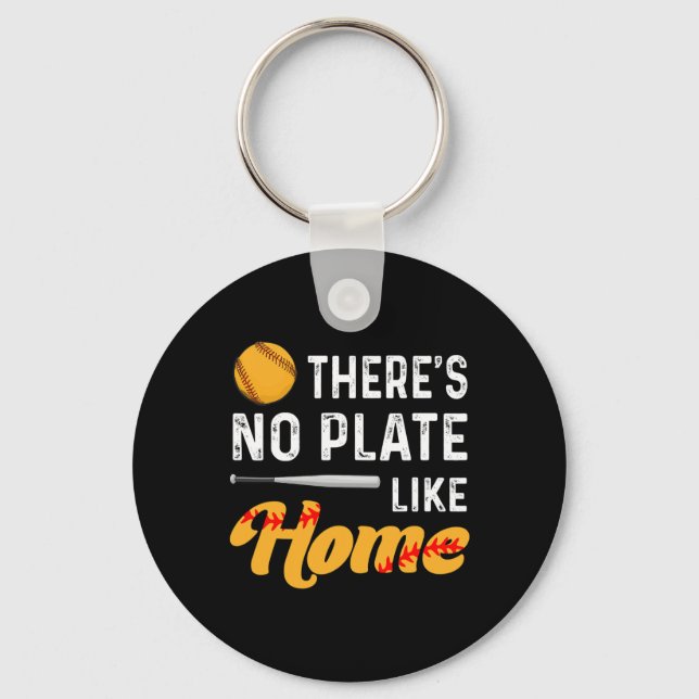 There's No Plate Like Home Softll Player Lover Fun Key Ring (Front)