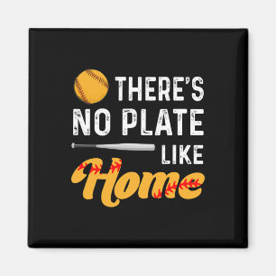 There's No Plate Like Home Softll Player Lover Fun Magnet