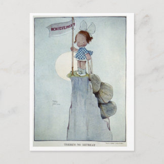 There's No Retreat Postcard