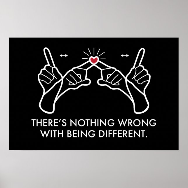 There's Nothing Wrong With Being Different Poster (Front)