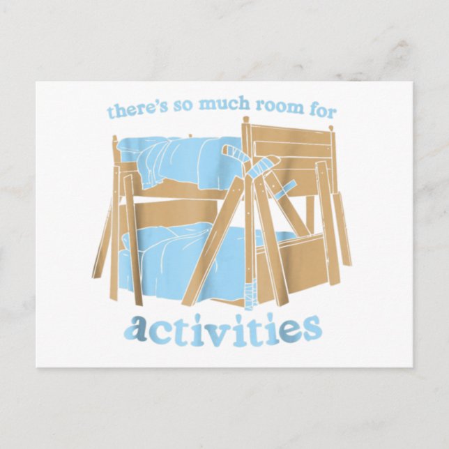 There's so much room for activities brothers postcard (Front)