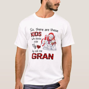 There's These Kids They Call Me Gran Snowman T-Shirt