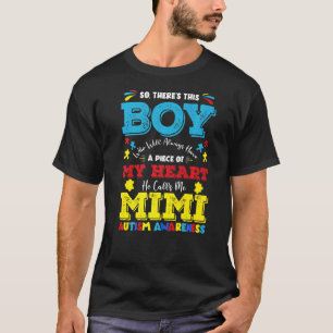 There's This Boy He Calls Me Mimi Grandma Autism A T-Shirt