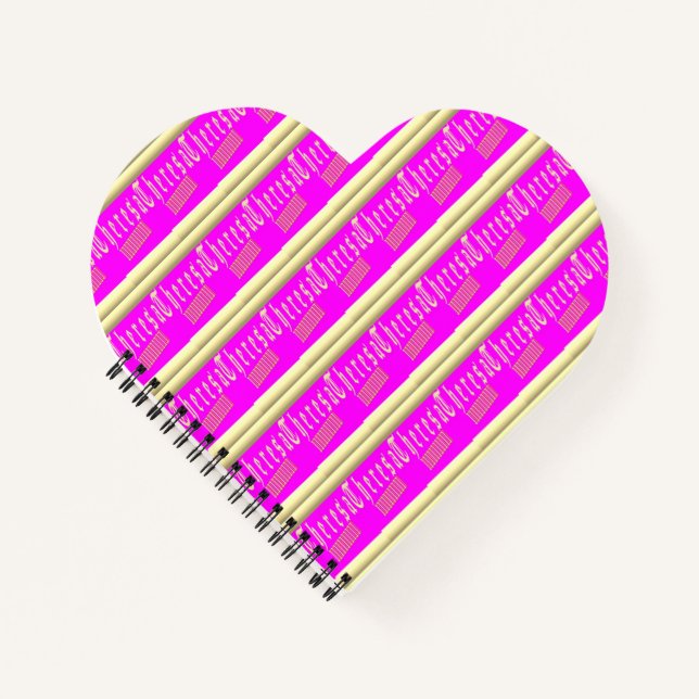 Theresa design shocking pink and gold back pack dr notebook (Front)