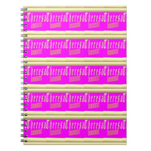 Theresa design shocking pink and gold back pack dr notebook