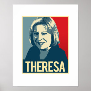 Theresa Propaganda Poster - 