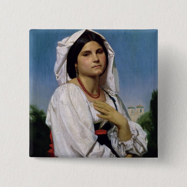 Therese 15 Cm Square Badge (Front)