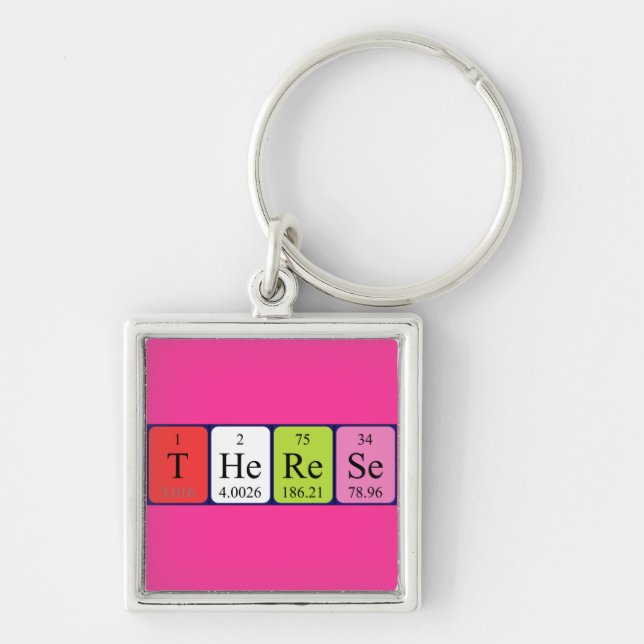 Therese periodic table name keyring (Front)