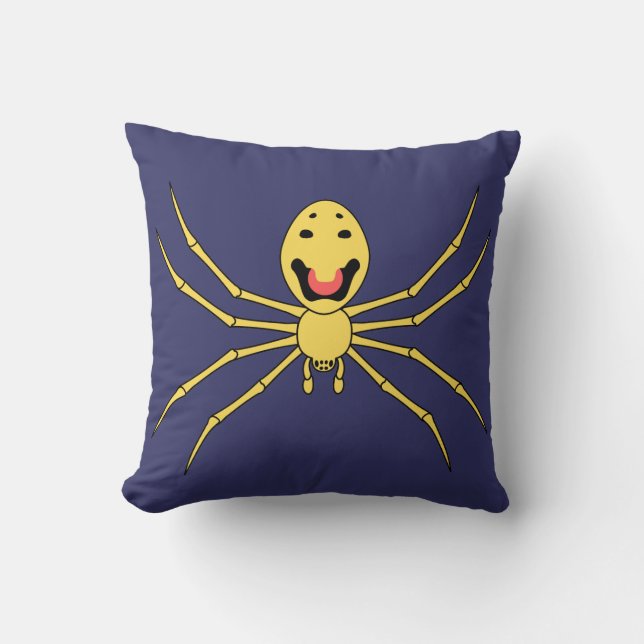 Theridion grallator AKA Happy Face Spider Cushion (Front)