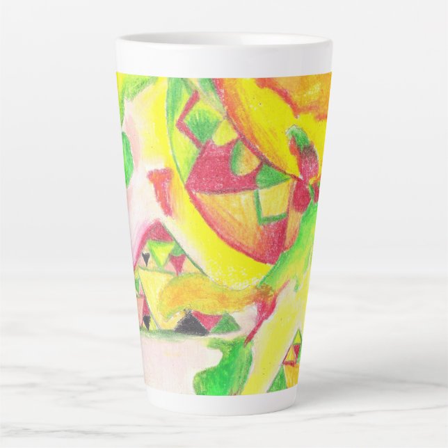 Thermal Abstract by AnyaC 2 Latte Mug (Front)