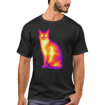 Thermal Cat Infrared Heat Vision Art