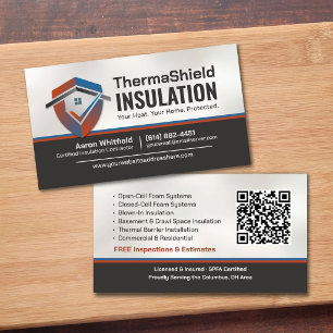 Thermal Insulation Contractor Professional Business Card