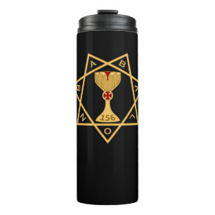 Thermal Mug Star of Babalon Gold Logo