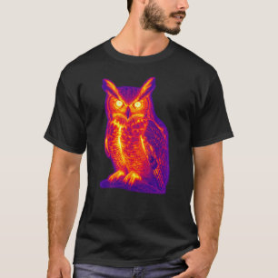 Thermal Owl Heat Vision Art T-Shirt