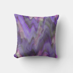 Thermal purple waves cushion