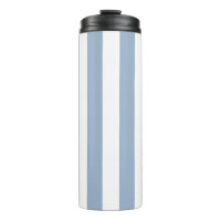 Thermal Tumbler Baby Blue & White Stripe