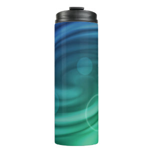 Thermal Tumbler Blue And Green Vortex