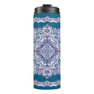 Thermal Tumbler blue China inspired