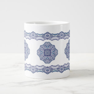 Thermal Tumbler blue China inspired Large Coffee Mug