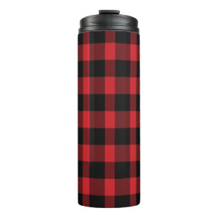 Thermal Tumbler Buffalo Plaid Print