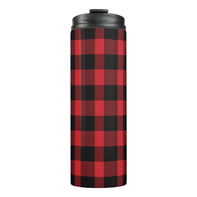Thermal Tumbler Buffalo Plaid Print (Front)
