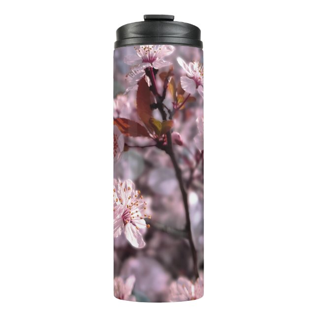 Thermal Tumbler Cherry Plum Tree Pink (Front)