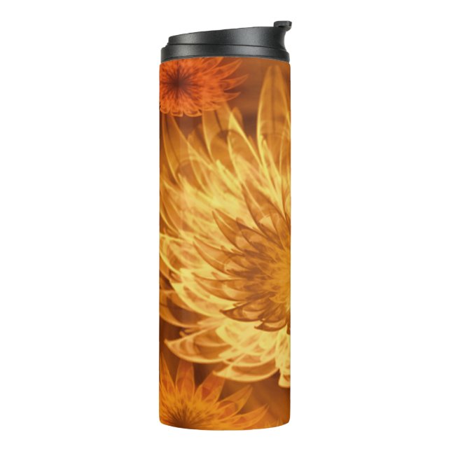 Thermal Tumbler Fantasy Flowers Yellow (Rotated Left)
