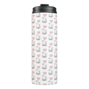 Thermal Tumbler Foxy Pink Hearts