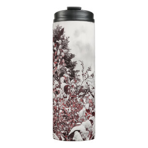 Thermal Tumbler Fresh Snow On Red Leaves