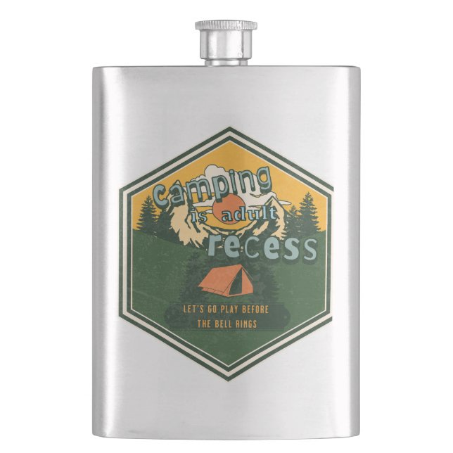 Thermal Tumbler Hip Flask (Front)