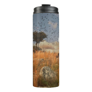Thermal Tumbler Lonely Tree And Birds