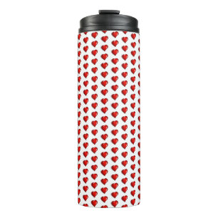 Thermal Tumbler Red Hearts 