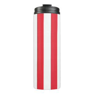 Thermal Tumbler Red & White Stripe