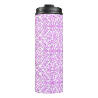 Thermal Tumbler Soft Pink Dream Mandala pattern