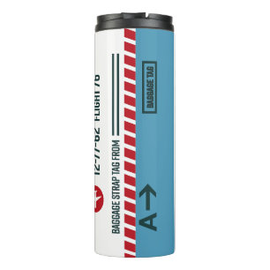 Thermal Tumbler – Travel Tag Inspired Design