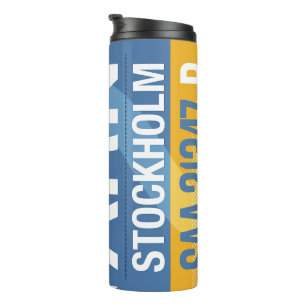 Thermal Tumbler – Travel Tag Inspired Design
