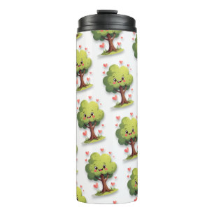 Thermal Tumbler Tree Red Hearts 