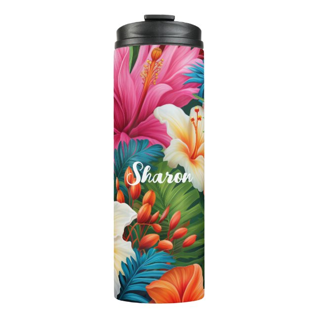 Thermal Tumbler/tropicalflowers Thermal Tumbler (Front)