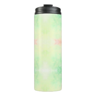 Thermal tumbler with a black lid