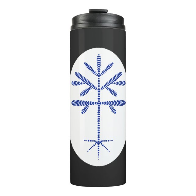 Thermal Tumbler with Blue Sapling (Front)