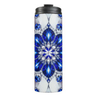 Thermal Tumbler with Blue White Colours
