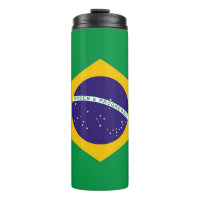 Thermal Tumbler with flag of Brazil