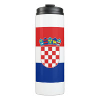 Thermal Tumbler with flag of Croatia