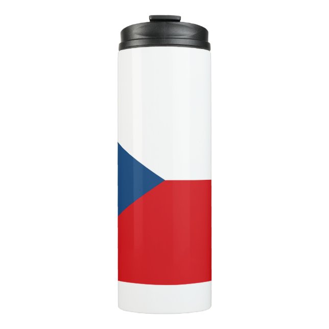 Thermal Tumbler with flag of Czechia (Front)