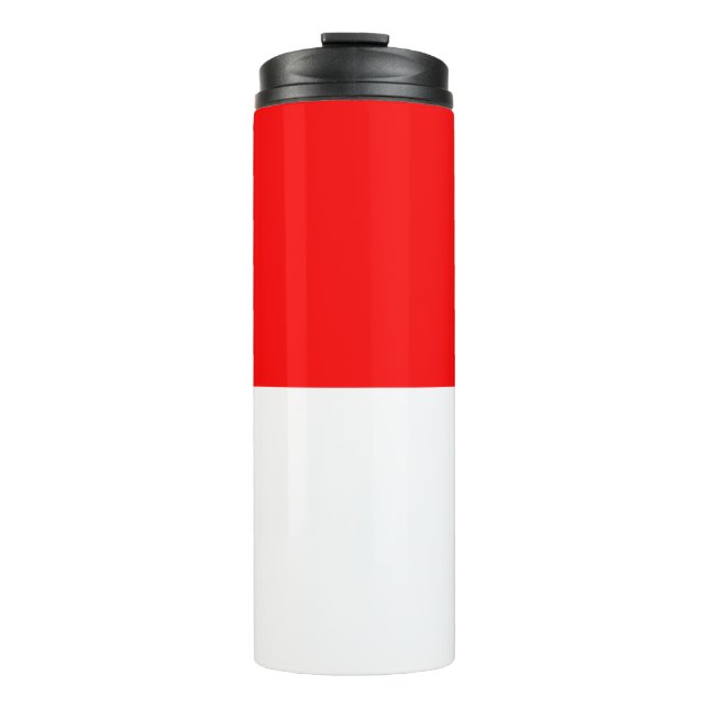 Thermal Tumbler with flag of Indonesia (Front)
