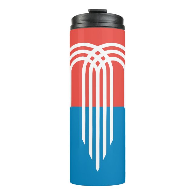 Thermal Tumbler with flag of Kansas City (Front)
