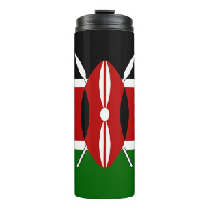 Thermal Tumbler with flag of Kenya