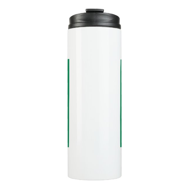 Thermal Tumbler with flag of Nigeria (Front)