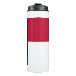 Thermal Tumbler with flag of North Carolina, USA